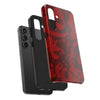 Bold Red Abstract Tough Phone Case - Durable & Unique Protection