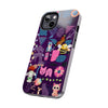 Whimsical Tough Phone Case - Colorful Animal and Floral Design