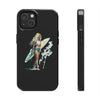 Stylish Beach Vibe Tough Phone Case with Surfing Design