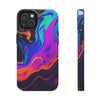 Vibrant Abstract Tough Phone Cases - Shockproof Protection with Colorful Design