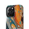 Vibrant Marble Tough Phone Case - Unique Artistic Design for Protection