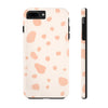 Chic Tough Phone Case with Abstract Blush Spots