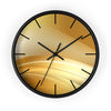 Elegant Gold Wave Wall Clock - Modern Home Decor Accents