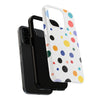 Colorful Polka Dot Tough Phone Case - Durable & Stylish for Everyday Use