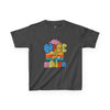 Kids Tee: Fine Power Motivational Words & Cartoons