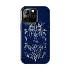 Artistic Tough Phone Case - Tribal Cat Design