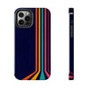 Retro Rainbow Tough Phone Case - Durable Protection for Your Device