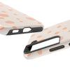 Chic Tough Phone Case with Abstract Blush Spots