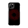 Bold Red Starburst Tough Phone Case - Durable Protection for Style and Safety