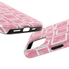 Chic Floral Tough Phone Case - Stylish Pink Frame Design