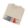 USA Flag Teens T-Shirt, Comfort Summer Wear, Trendy Fashion Tee, Softstyle Tee, Unisex Tee