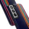 Retro Rainbow Tough Phone Case - Durable Protection for Your Device