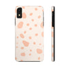 Chic Tough Phone Case with Abstract Blush Spots