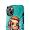 Fun Illustration Tough Phone Cases for Music Lovers