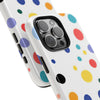 Colorful Polka Dot Tough Phone Case - Durable & Stylish for Everyday Use