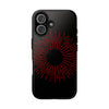 Bold Red Starburst Tough Phone Case - Durable Protection for Style and Safety