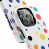 Colorful Polka Dot Tough Phone Case - Durable & Stylish for Everyday Use