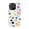 Colorful Polka Dot Tough Phone Case - Durable & Stylish for Everyday Use