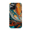 Vibrant Marble Tough Phone Case - Unique Artistic Design for Protection