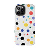 Colorful Polka Dot Tough Phone Case - Durable & Stylish for Everyday Use