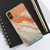 Artistic Tough Phone Cases – Colorful Abstract Marble Design