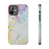 Colorful Marble Tough Phone Case - Durable and Stylish Protection