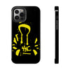 Tough Phone Cases - Durable Protection with Edgy Yellow Design