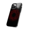 Bold Red Starburst Tough Phone Case - Durable Protection for Style and Safety