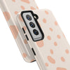 Chic Tough Phone Case with Abstract Blush Spots