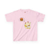 Kids T-Shirt - Funny Cat Sleeping with Burger Dreaming - Perfect Gift for Kids