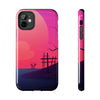 Vibrant Landscape Tough Phone Case - Sunset Design for Adventurers