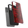 Bold Red Abstract Tough Phone Case - Durable & Unique Protection