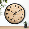 Rustic Natural Wood Wall Clock – Modern Minimalist Timepiece for Home and Office Decor