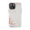 Artistic Tough Phone Cases - Vibrant Watercolor Splash Design