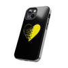 Bold Heart Tough Phone Case - Durable & Stylish Protection for Your Device