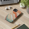 Artistic Tough Phone Cases – Colorful Abstract Marble Design