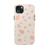 Chic Tough Phone Case with Abstract Blush Spots