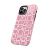 Chic Floral Tough Phone Case - Stylish Pink Frame Design