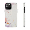 Artistic Tough Phone Cases - Vibrant Watercolor Splash Design