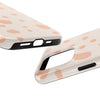 Chic Tough Phone Case with Abstract Blush Spots