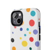 Colorful Polka Dot Tough Phone Case - Durable & Stylish for Everyday Use