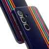 Retro Rainbow Tough Phone Case - Durable Protection for Your Device