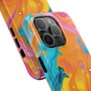 Vibrant Abstract Tough Phone Case | Colorful Protective Cover for Trendsetters