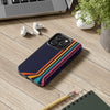 Retro Rainbow Tough Phone Case - Durable Protection for Your Device