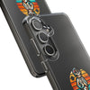 Retro Skeleton Clear Phone Case | Vibrant Design for Trendsetters