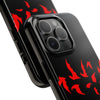 Bold Red Flames Tough Phone Case - Durable Protection for Adventurers