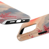 Elegant Cherry Blossom Phone Case - Tough Protection with Scenic Mountain Design