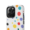 Colorful Polka Dot Tough Phone Case - Durable & Stylish for Everyday Use