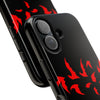 Bold Red Flames Tough Phone Case - Durable Protection for Adventurers