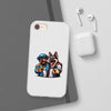 Playful Dog Duo Flexi Cases - Perfect for Pet Lovers